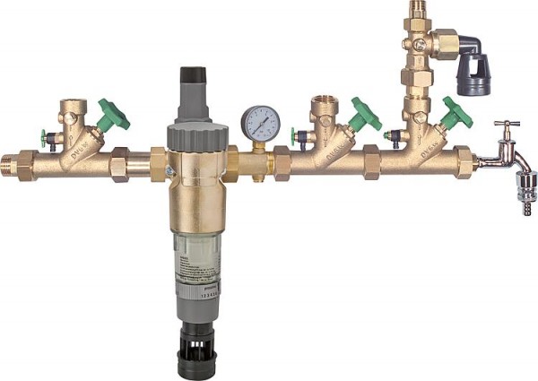 Hauswasserverteilsystem mit Rückspülfilter Colonia